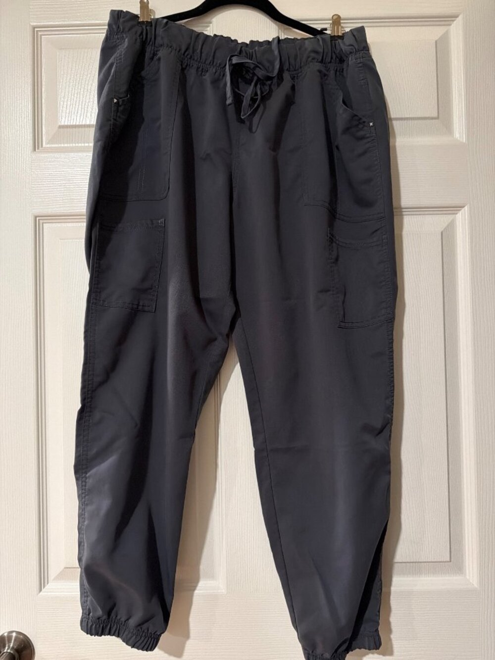 Scrubstar Womens XL Petite Pewter Drawstring Scrub Pants With Pockets